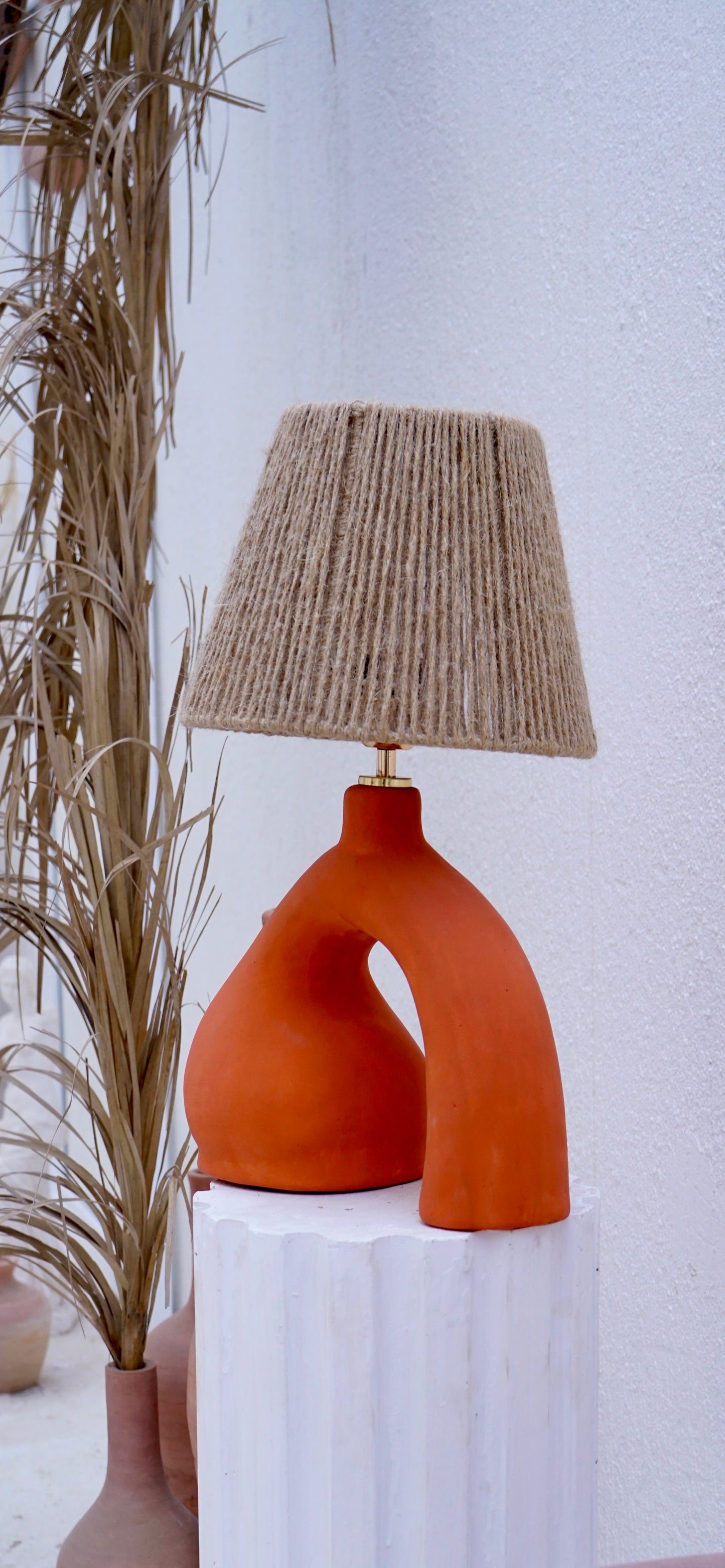 Amber Side Lamp
