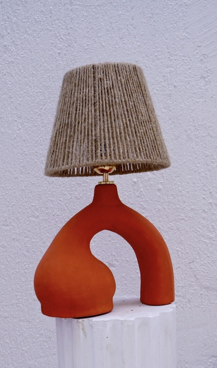 Amber Side Lamp